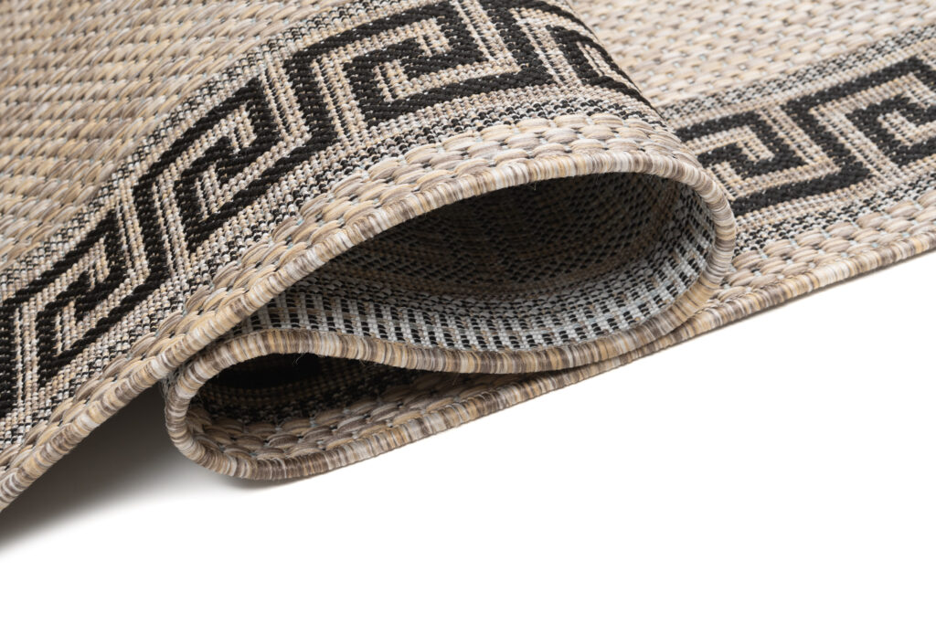 Covor Traversă Melissa Maro Negru ZigZag Indoor Outdoor