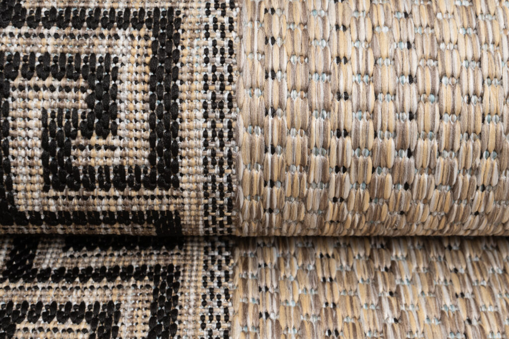 Covor Traversă Melissa Maro Negru ZigZag Indoor Outdoor