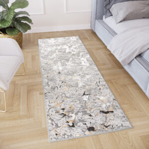 Covor Traversă Crystal Gri Bej Abstract