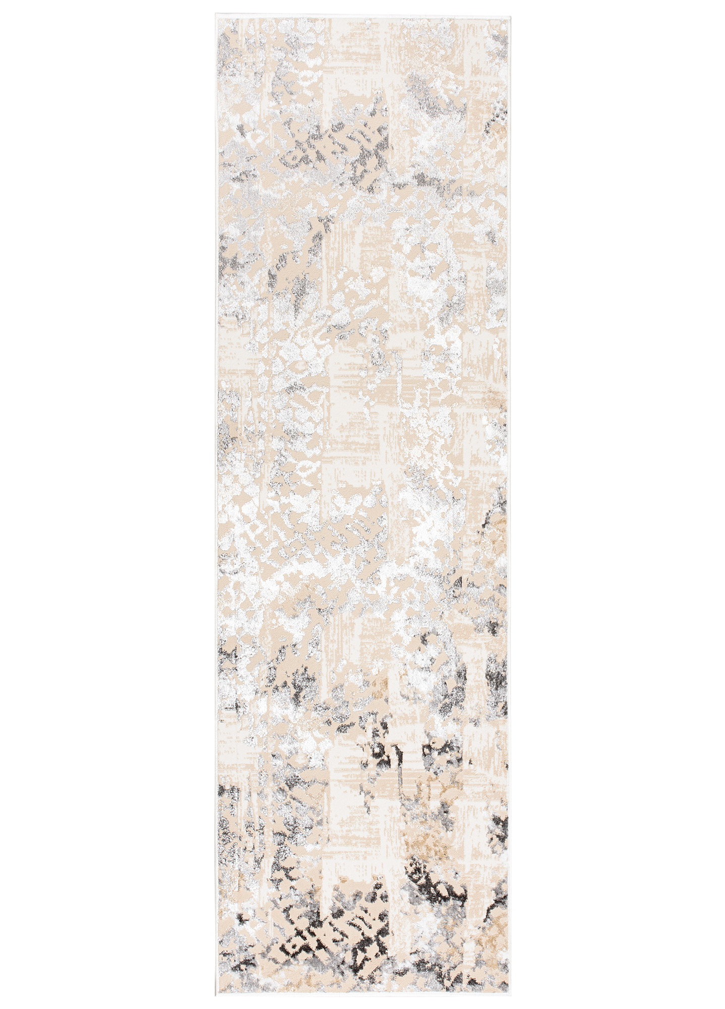 Covor Traversă Crystal Bej Gri Retro