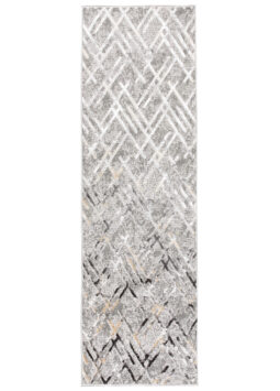 Covor Traversă Crystal Gri Închis Romburi