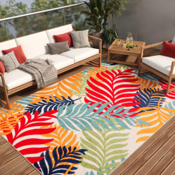 Covor Exterior Patio Multicolor Tropice