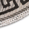 Covor Melissa Rotund Gri Negru ZigZag Indoor Outdoor
