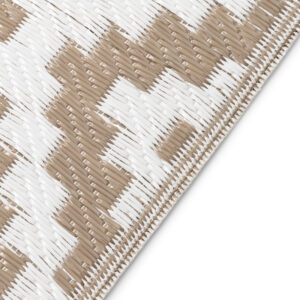 Covor Ibiza Outdoor reversibil impermeabil bej alb