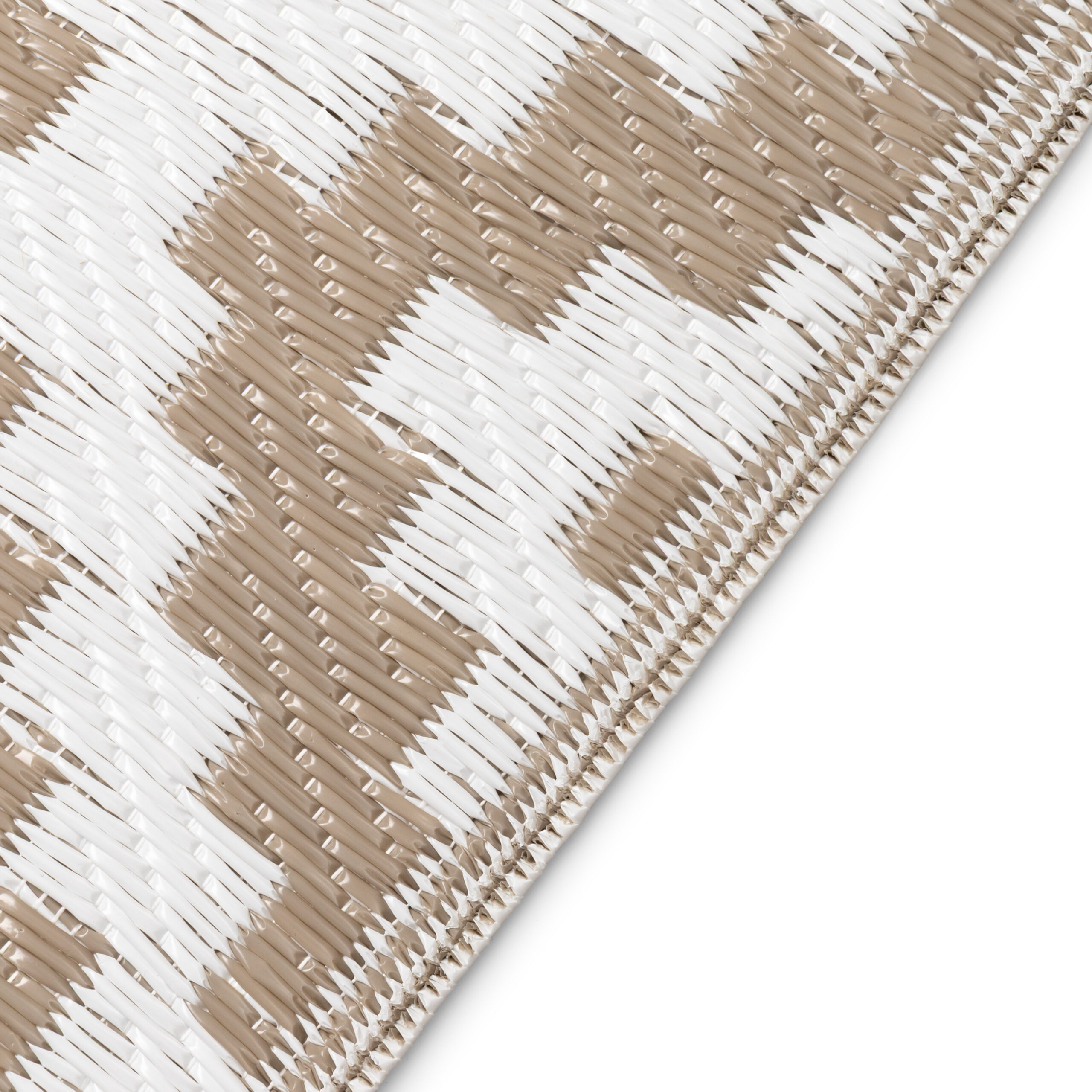 Covor Ibiza Outdoor reversibil impermeabil bej alb