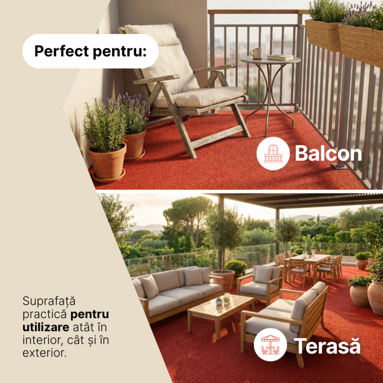 Gazon Artificial Pemba Roșie 4mm