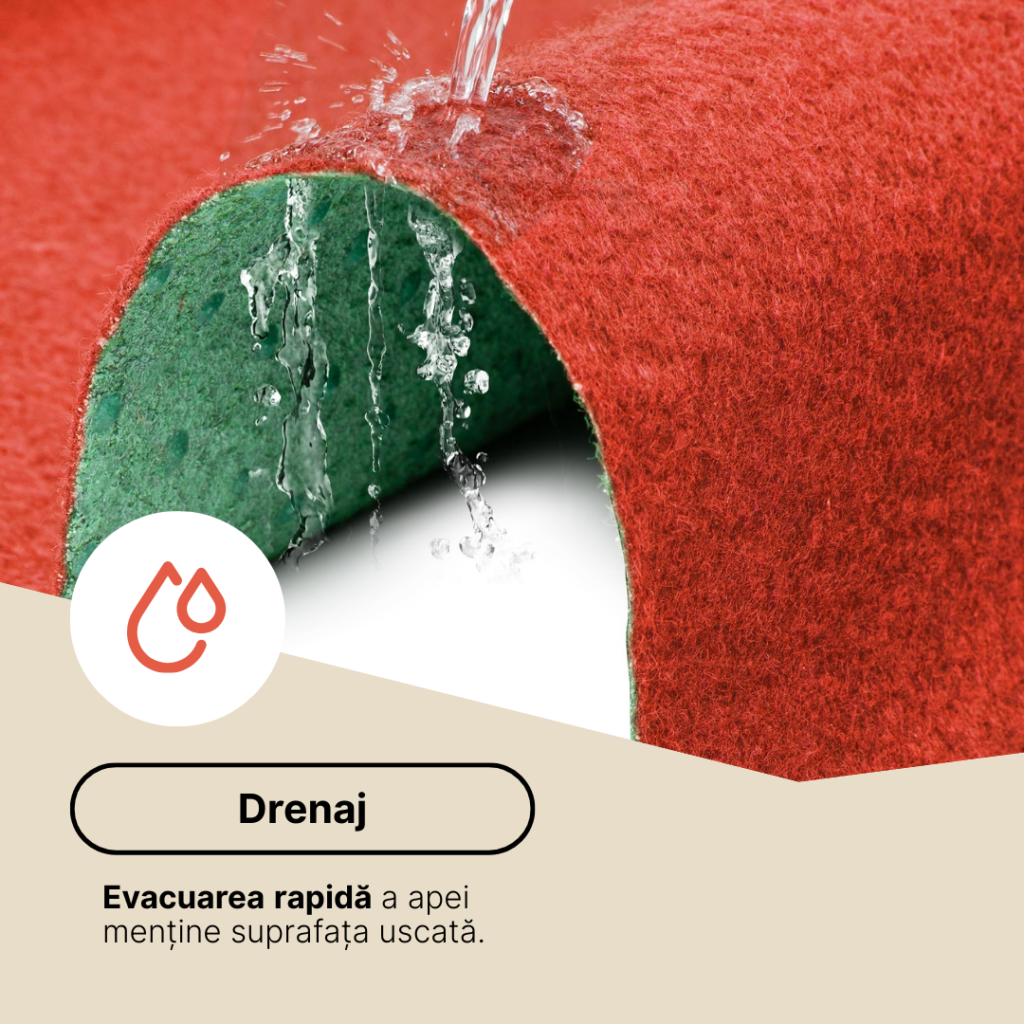 Gazon Artificial Pemba Roșie 4mm