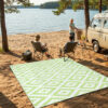 Covor Ibiza Outdoor reversibil impermeabil verde alb