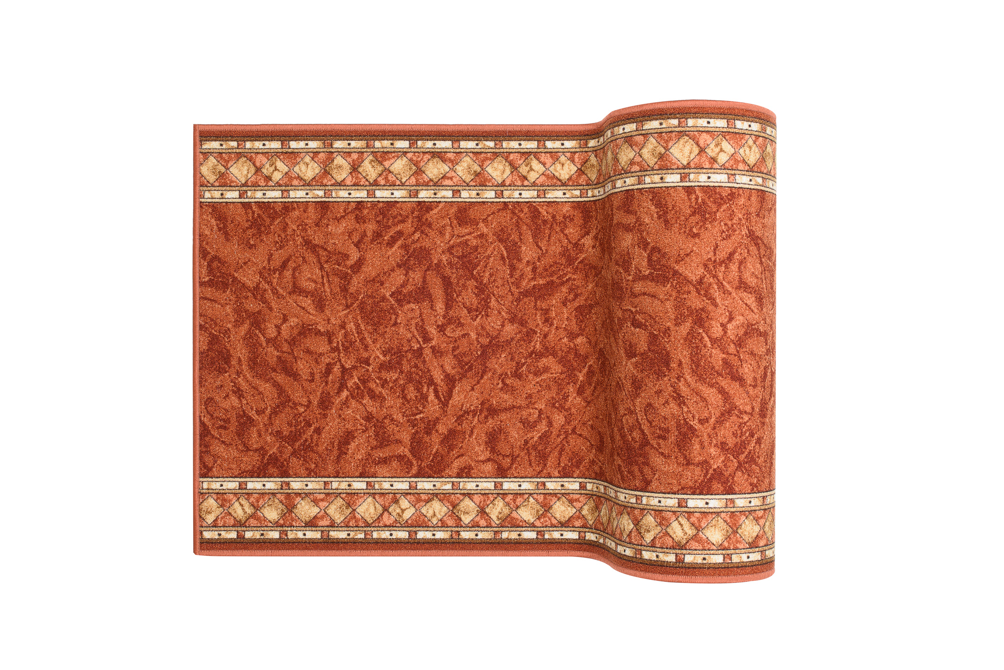 Covor Traversă Antiderapant Teracotă Ornamente