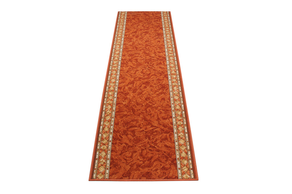 Covor Traversă Antiderapant Teracotă Ornamente