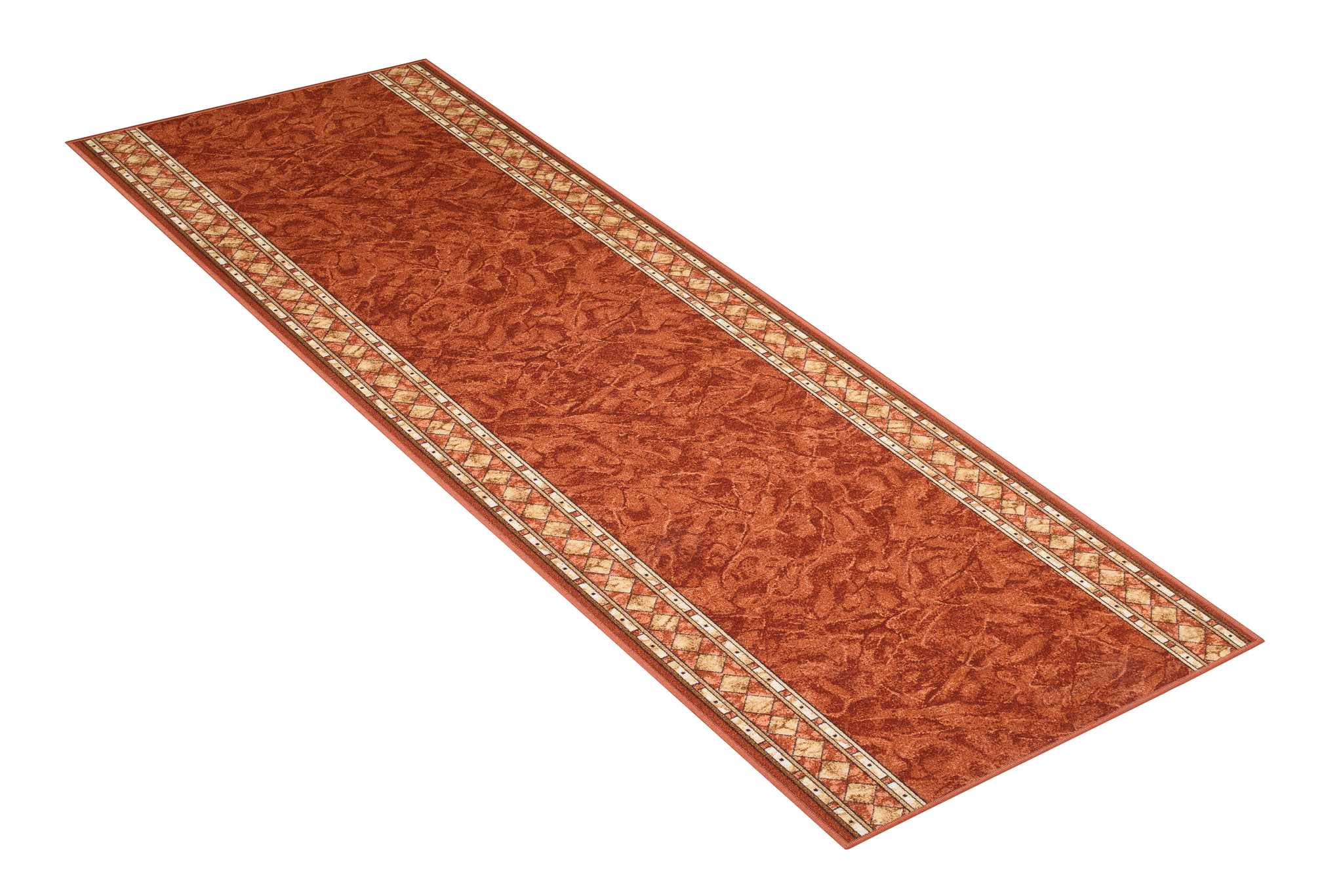 Covor Traversă Antiderapant Teracotă Ornamente