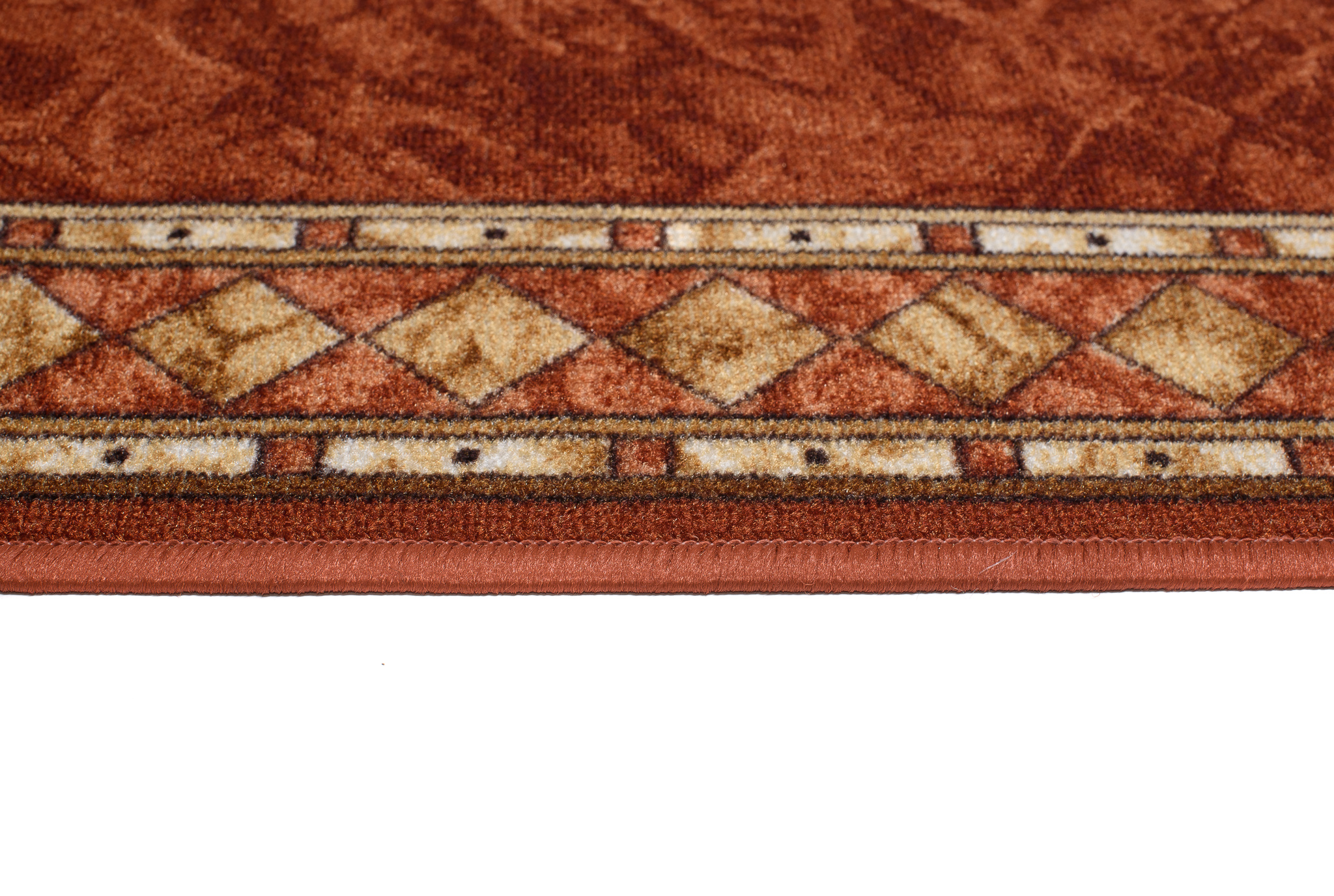 Covor Traversă Antiderapant Teracotă Ornamente