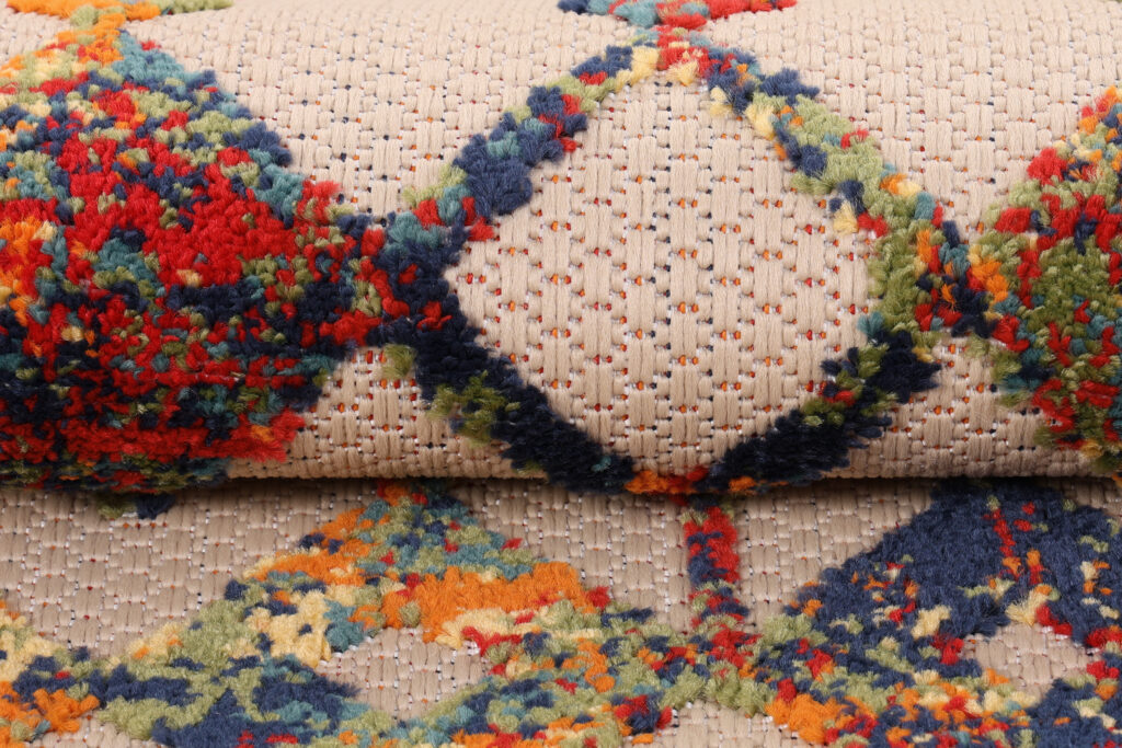 Covor Exterior Patio Multicolor Geometric