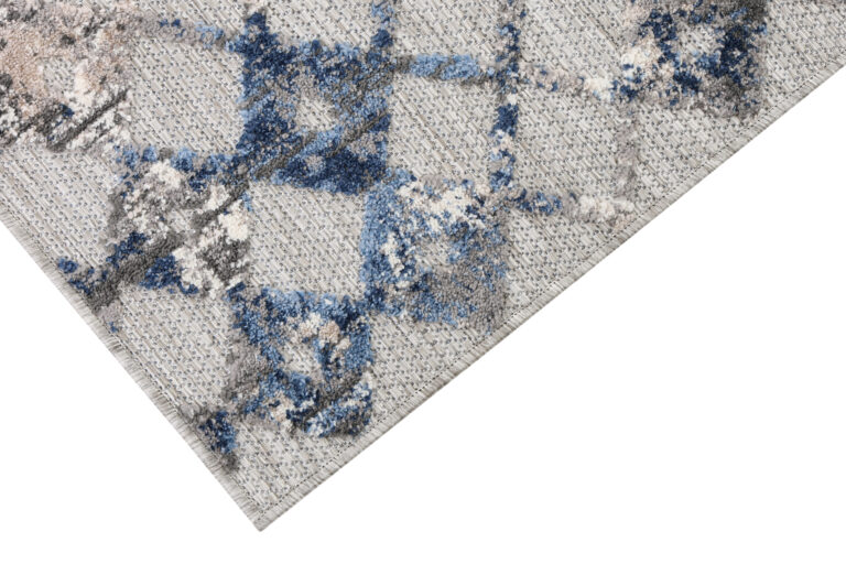 Covor Exterior Patio Gri Geometric
