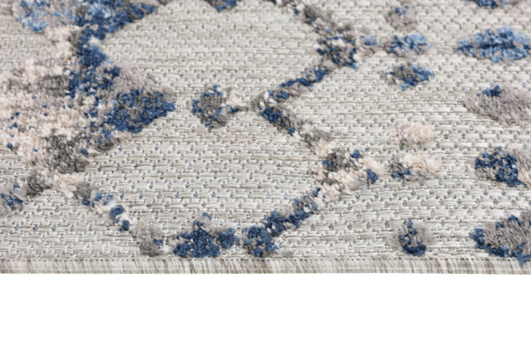 Covor Exterior Patio Gri Geometric