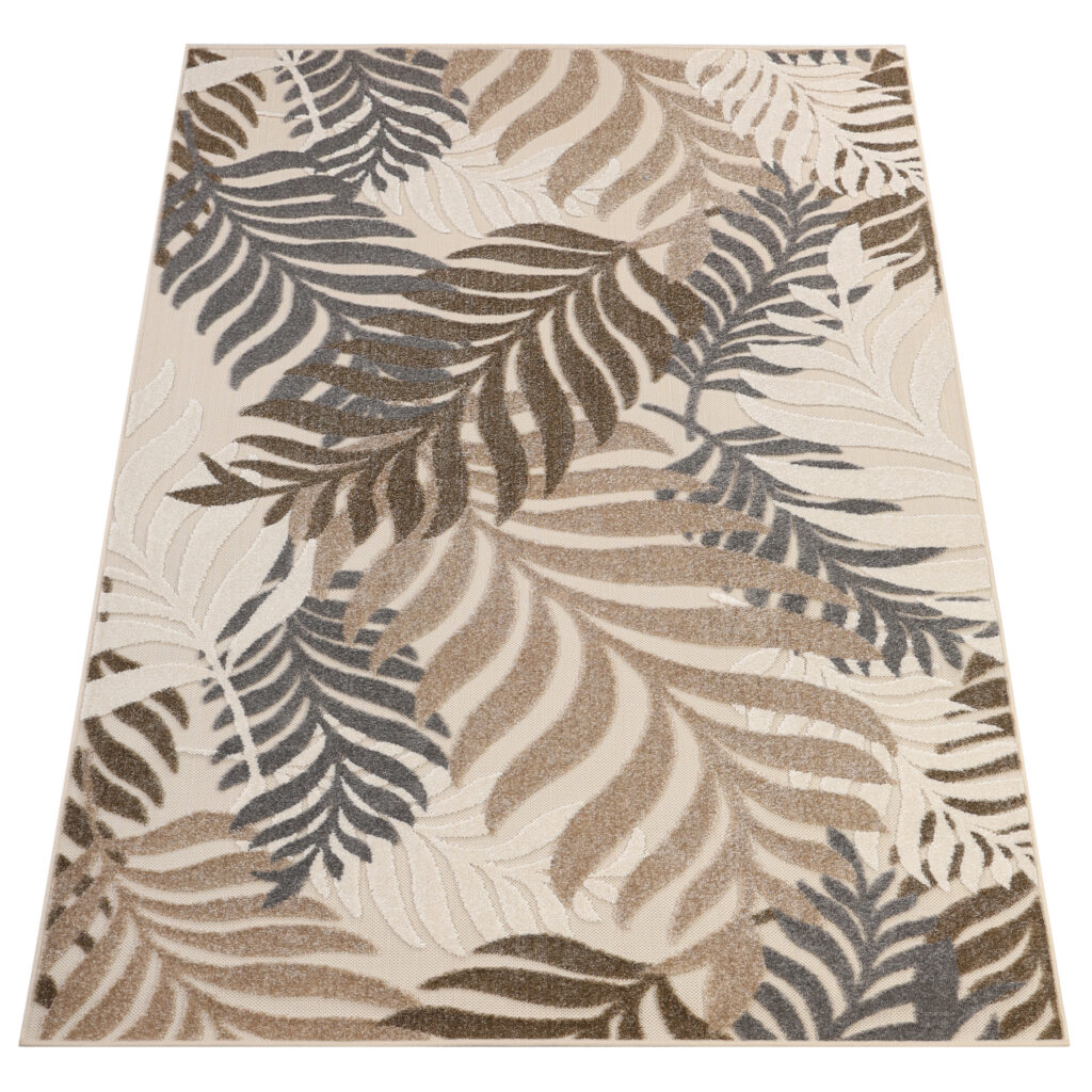 Covor Exterior Patio Bej Frunze