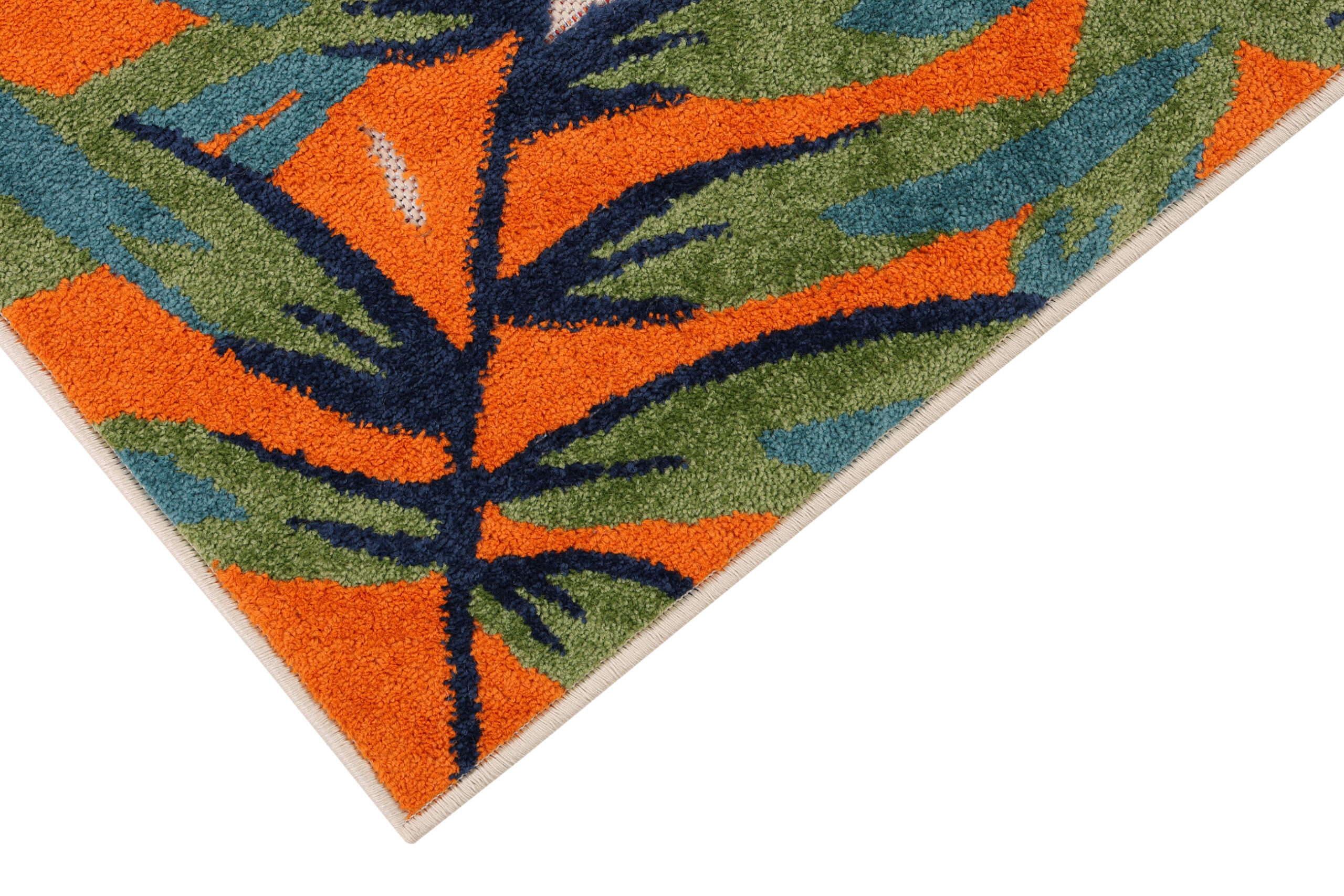 Covor Exterior Patio Multicolor Motiv Frunze