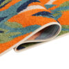Covor Exterior Patio Multicolor Motiv Frunze