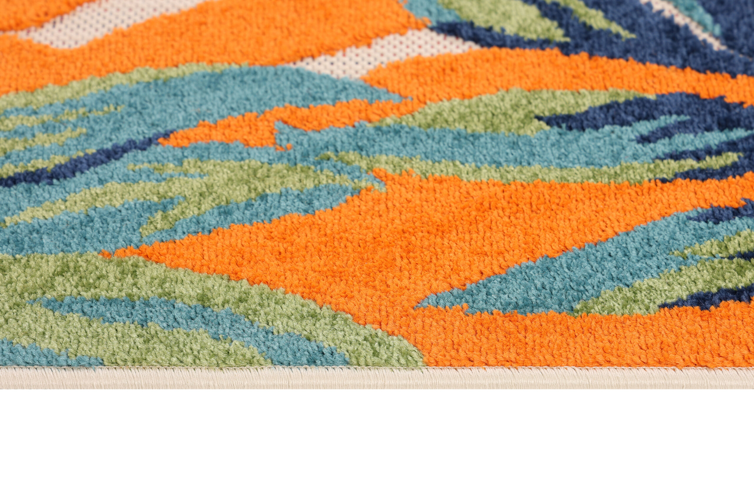Covor Exterior Patio Multicolor Motiv Frunze
