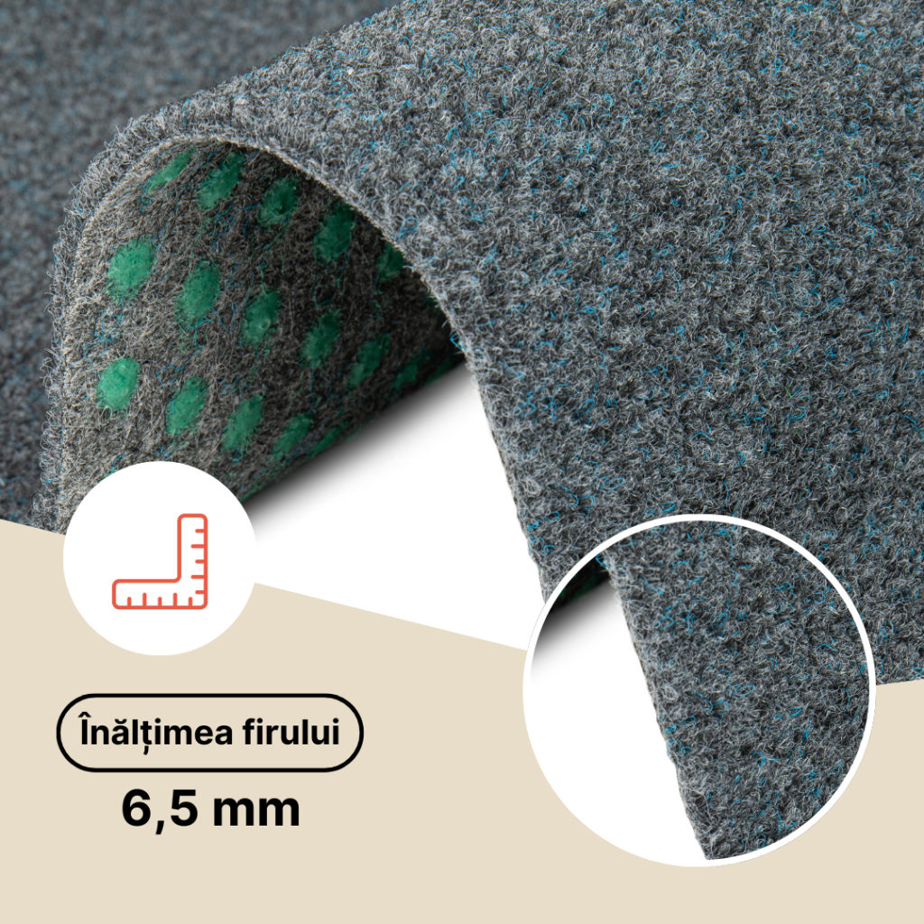 Gazon Artificial Garden Gri 7mm