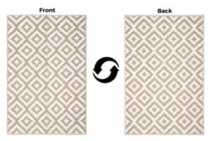 Covor Ibiza Outdoor reversibil impermeabil bej alb