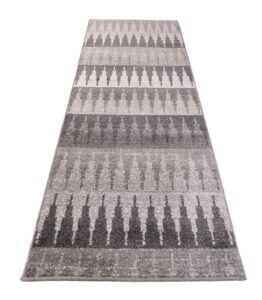 Covor Traversă Sari Gri Geometric