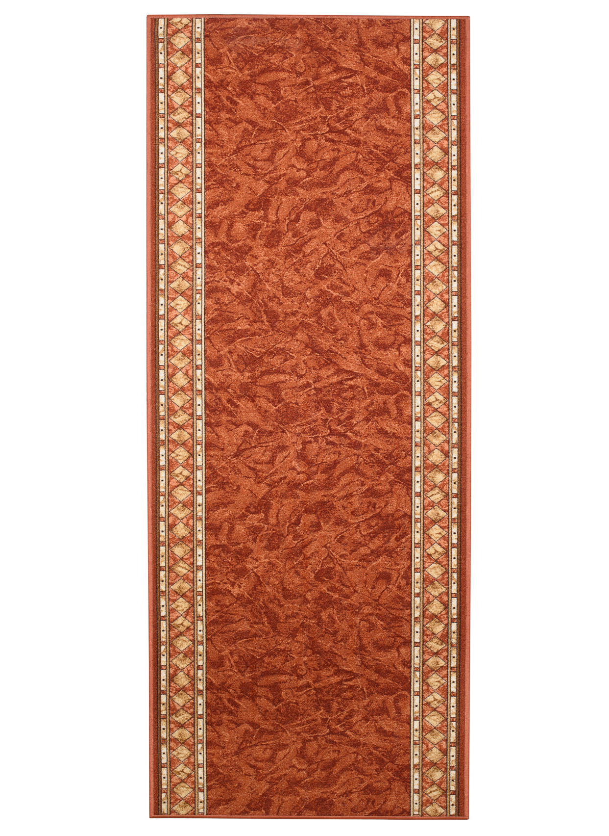 Covor Traversă Antiderapant Teracotă Ornamente