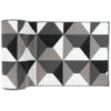 Covor Traversă Maya Gri Negru Geometric Pătrate