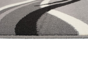 Covor Traversă Dream Gri Închis Crem Valuri