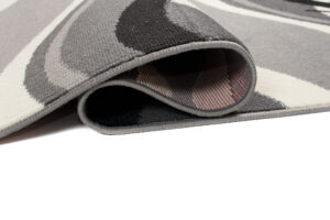 Covor Traversă Dream Gri Închis Crem Valuri