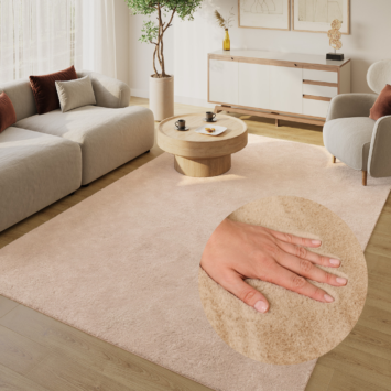 Covor Lumi Bej Antiderapant