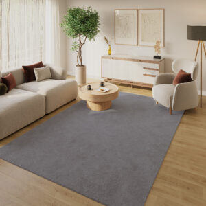 Covor Lumi Gri Închis Antiderapant