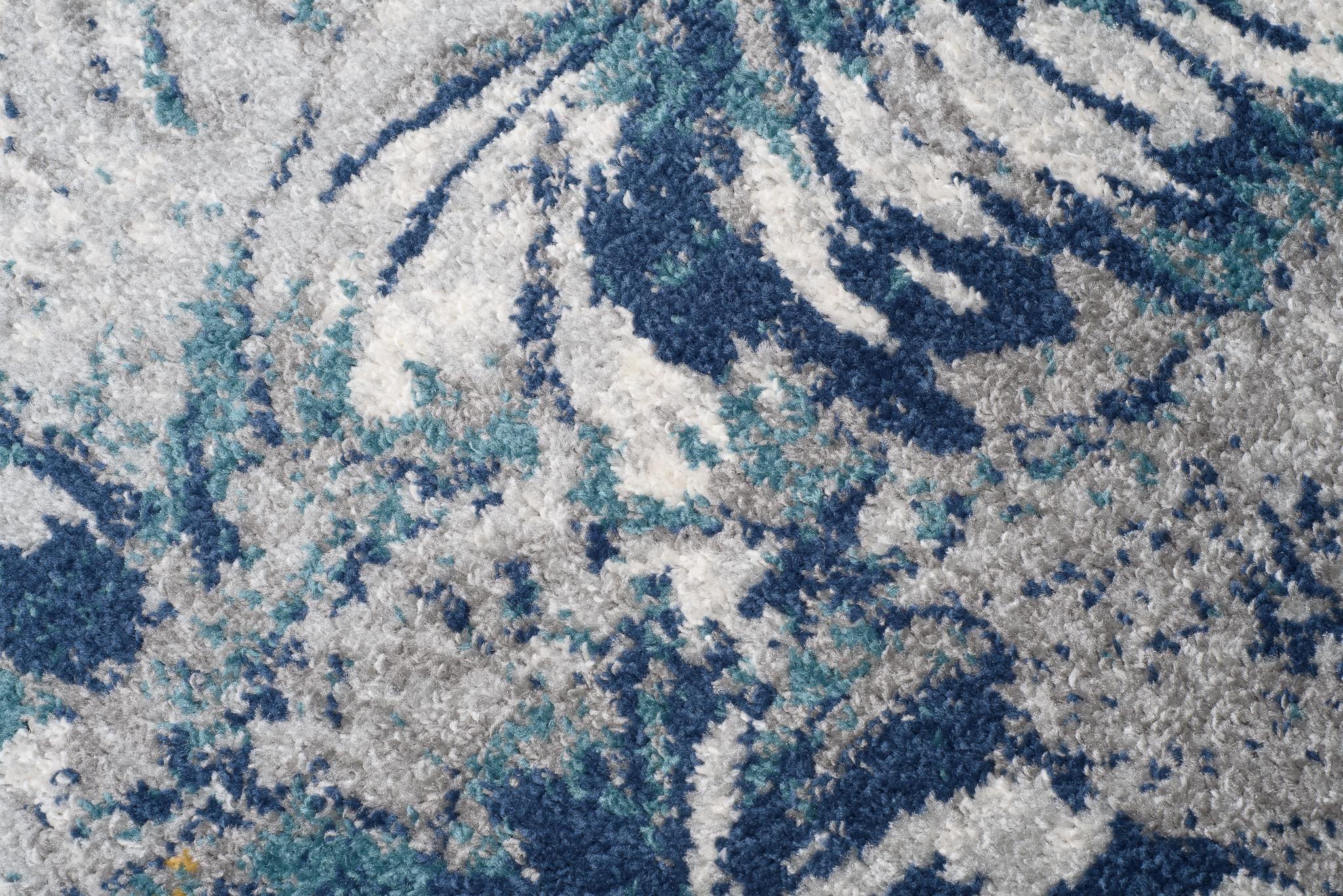 Covor Traversă Lazur Bleumarin Frunze