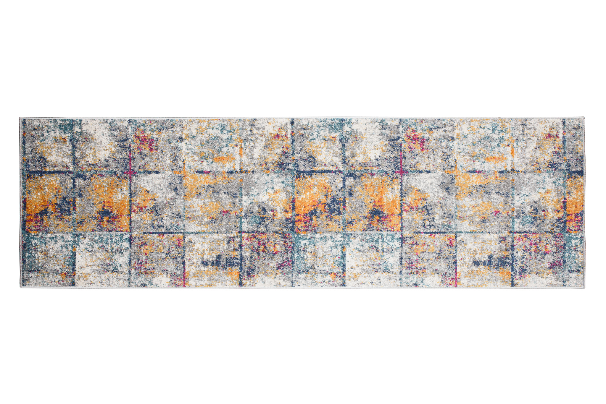 Covor Traversă Lazur Multicolor Pătrate