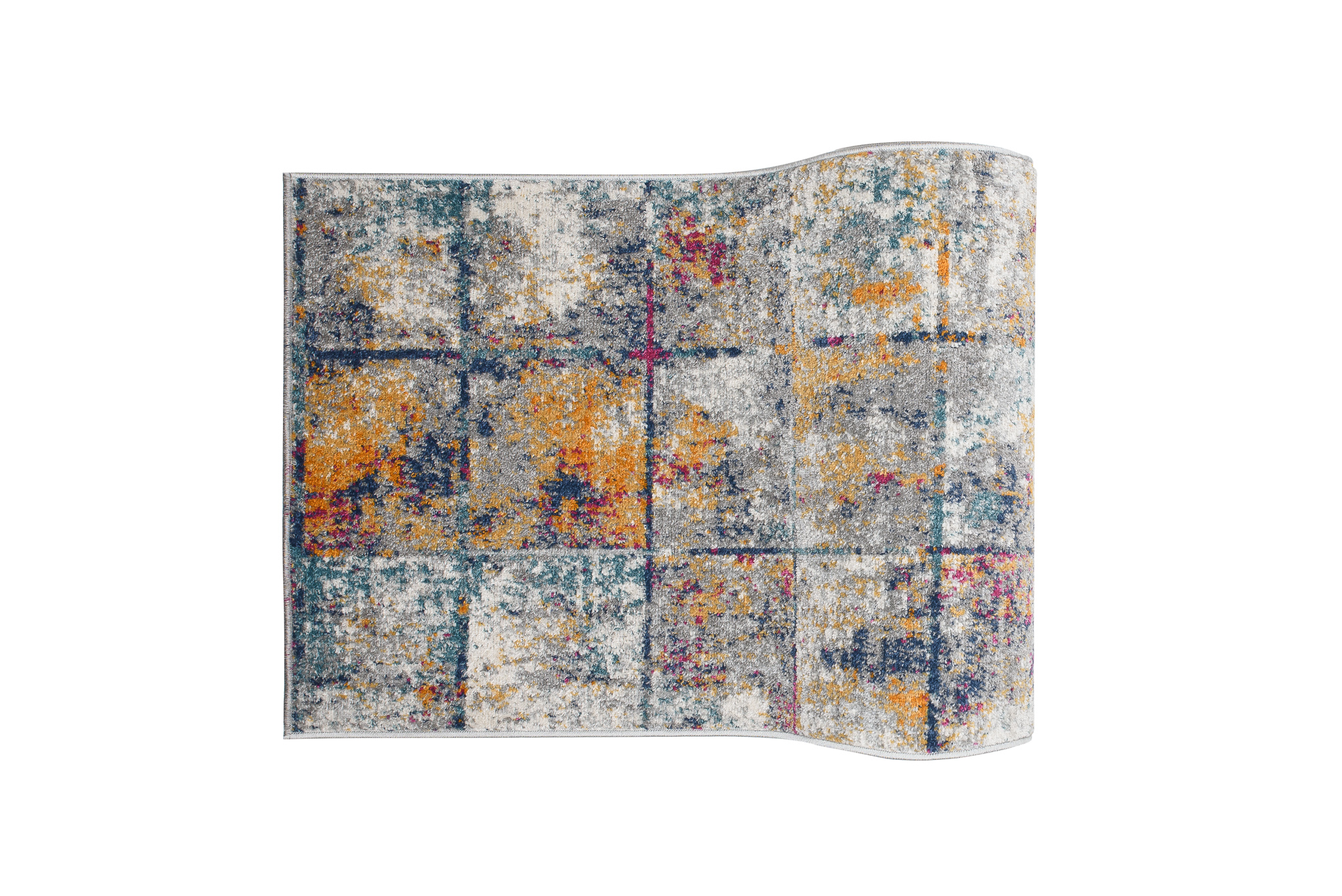 Covor Traversă Lazur Multicolor Pătrate