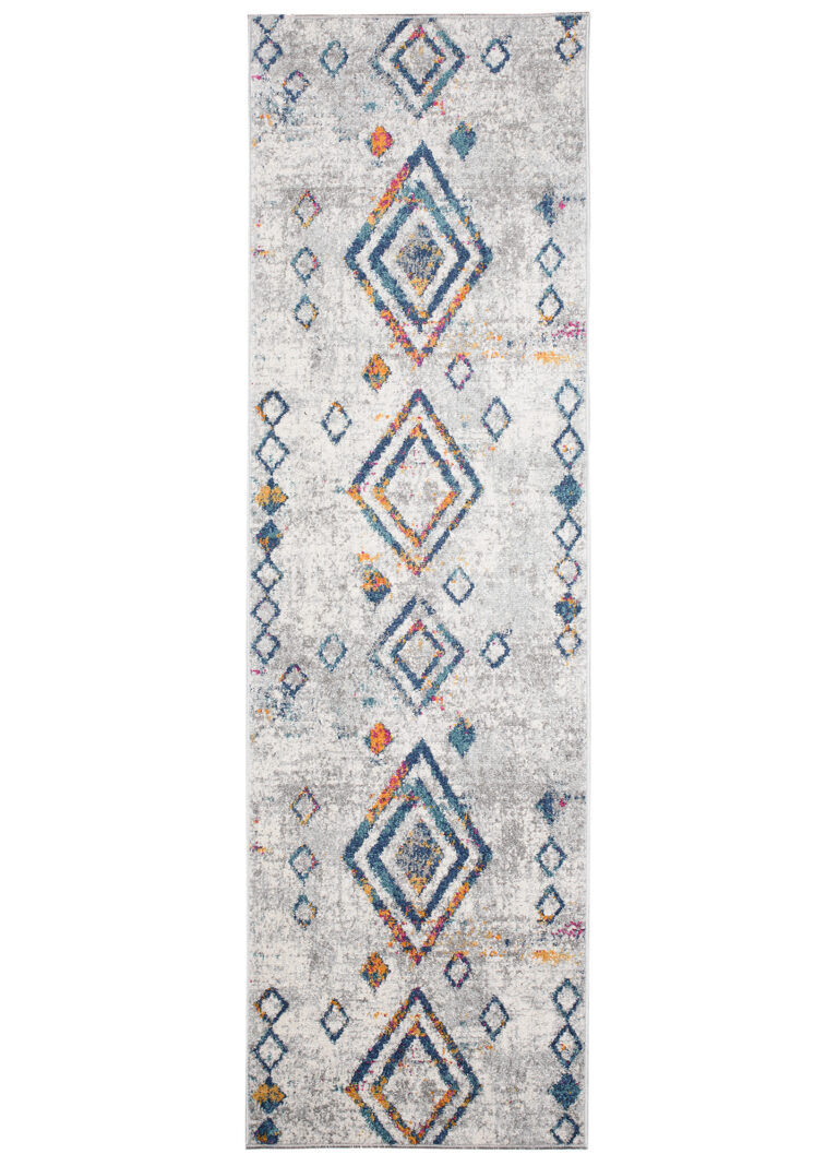 Covor Traversă Lazur Gri Geometric