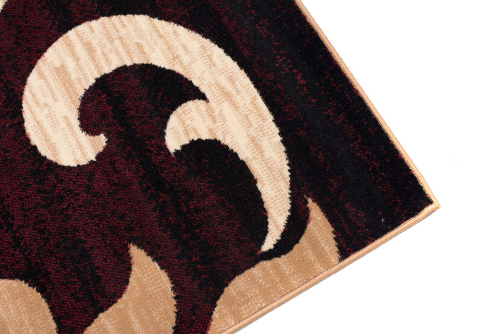 Covor Traversă Dream Bordo Crem Ornamente Frunze
