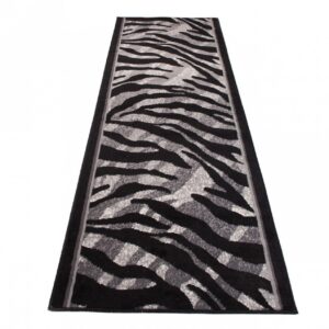 Covor Traversă Dream Gri Negru Print Animalier