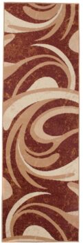 Covor Traversă Dream Abstract Maro Valuri Subțiri