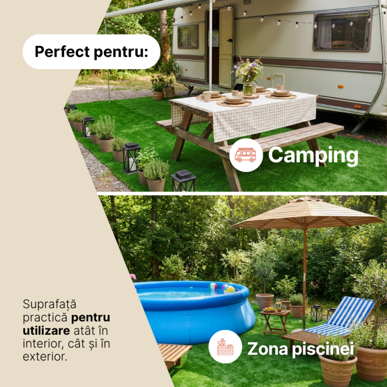 Gazon Artificial Verde 50mm