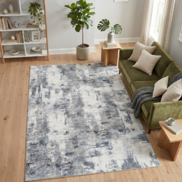 Covor Bari Gri Bleumarin Abstract