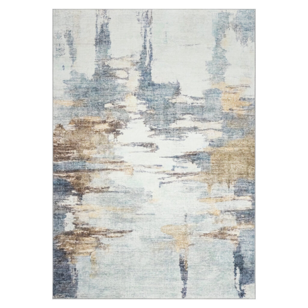 Covor Bari Albastru Bej Abstract