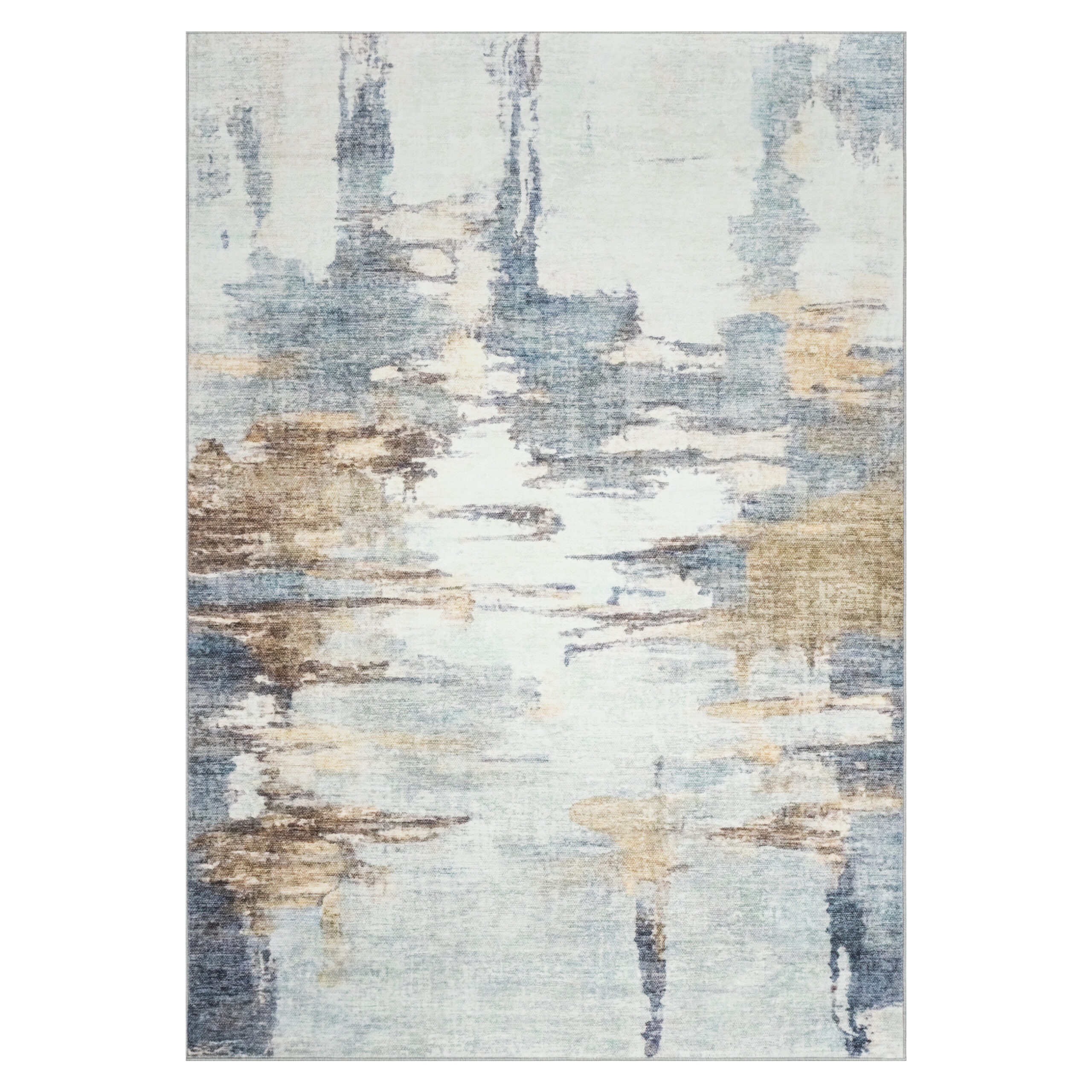 Covor Bari Albastru Bej Abstract