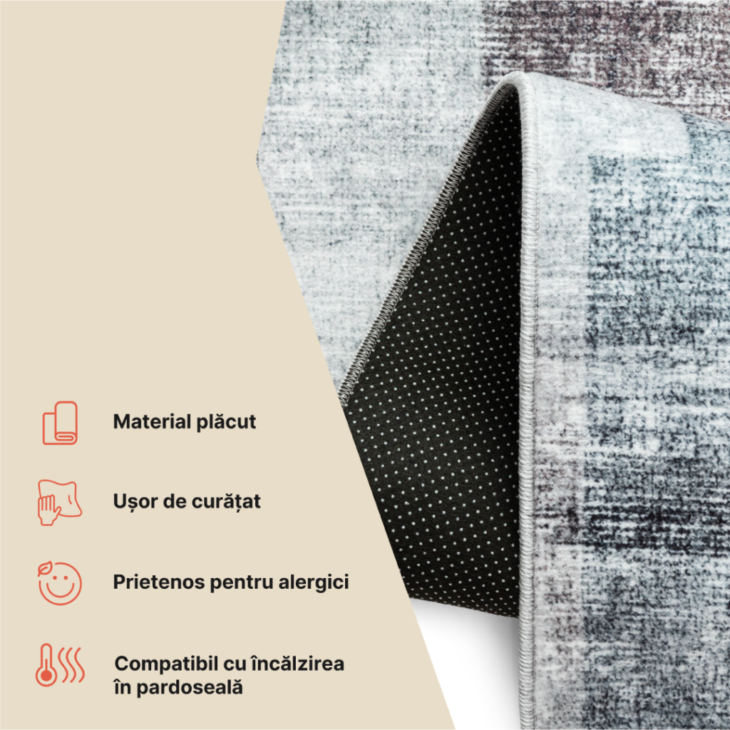 Covor Venezia Gri Violet Geometric