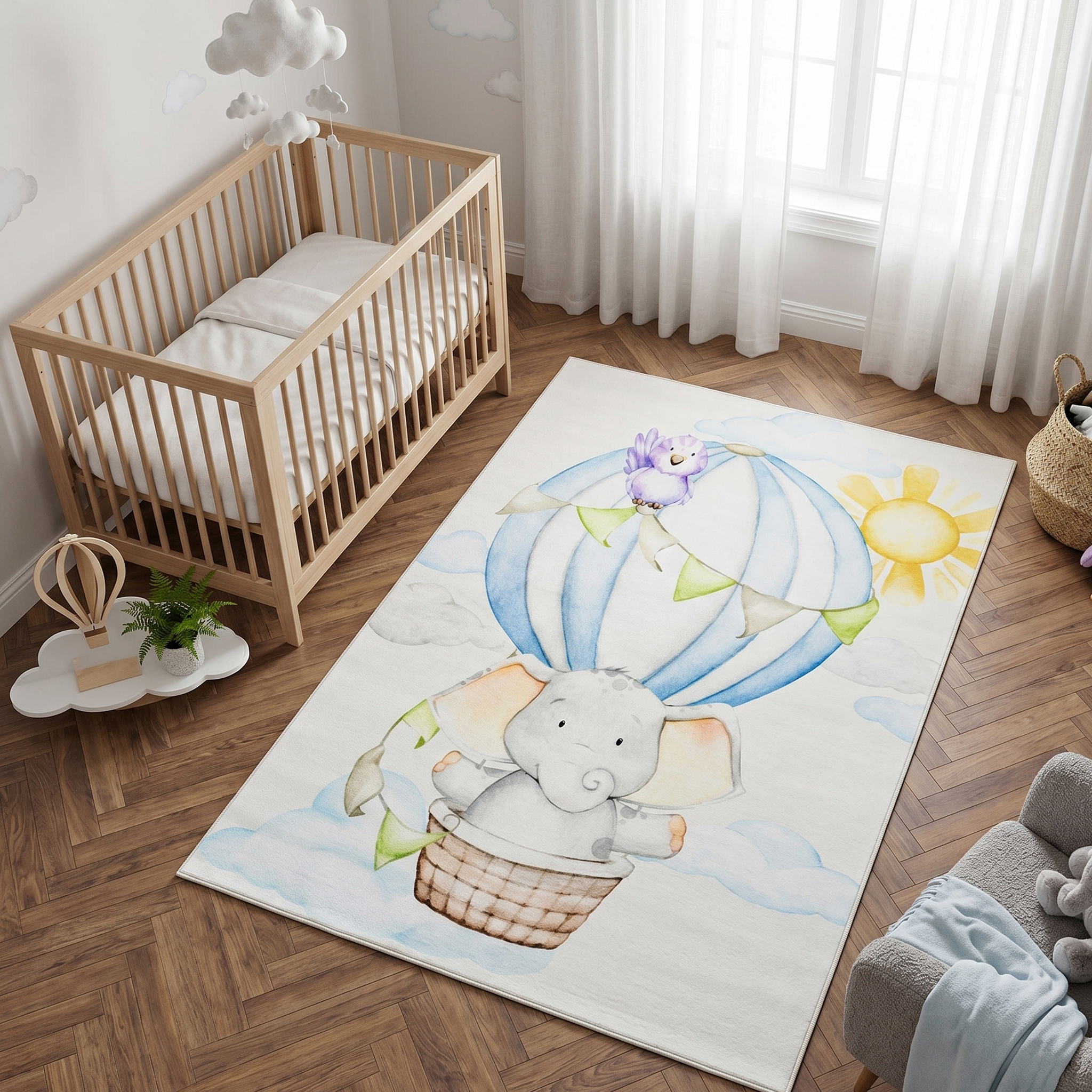 Covor Copii Kids Multicolor Elefant