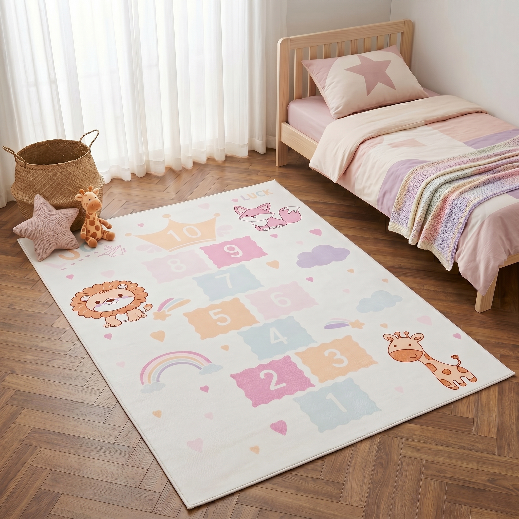 Covor Copii Kids Roz Șotron