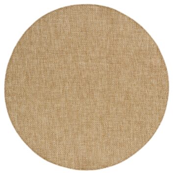 Covor de Exterior Yucana Rotund Bej