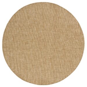 Covor de Exterior Yucana Rotund Bej