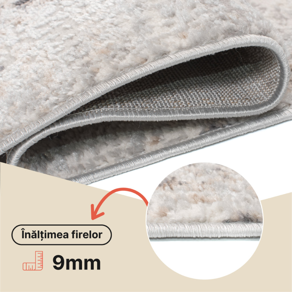 Covor Valley Gri Bej Ornamente Vintage