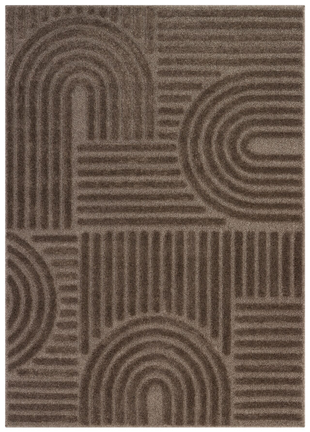 Covor Linea 3D Taupe Patchwork